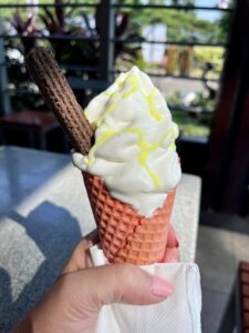 Ice cream cone at McDonalds in Indonesia