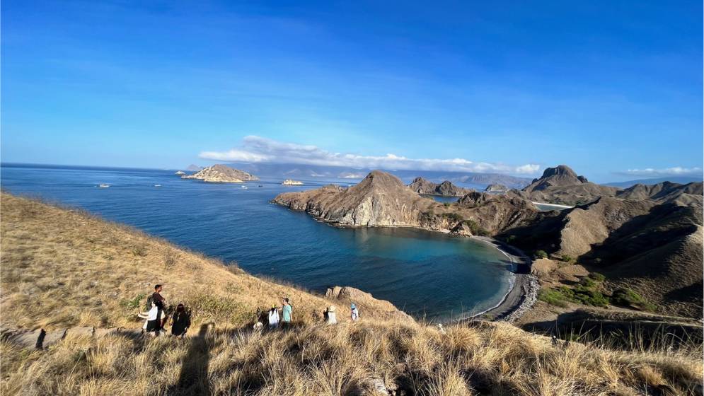 Hiking up Padar Island with a Komodo Island boat tour