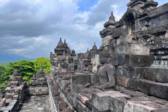 Borobudur side view