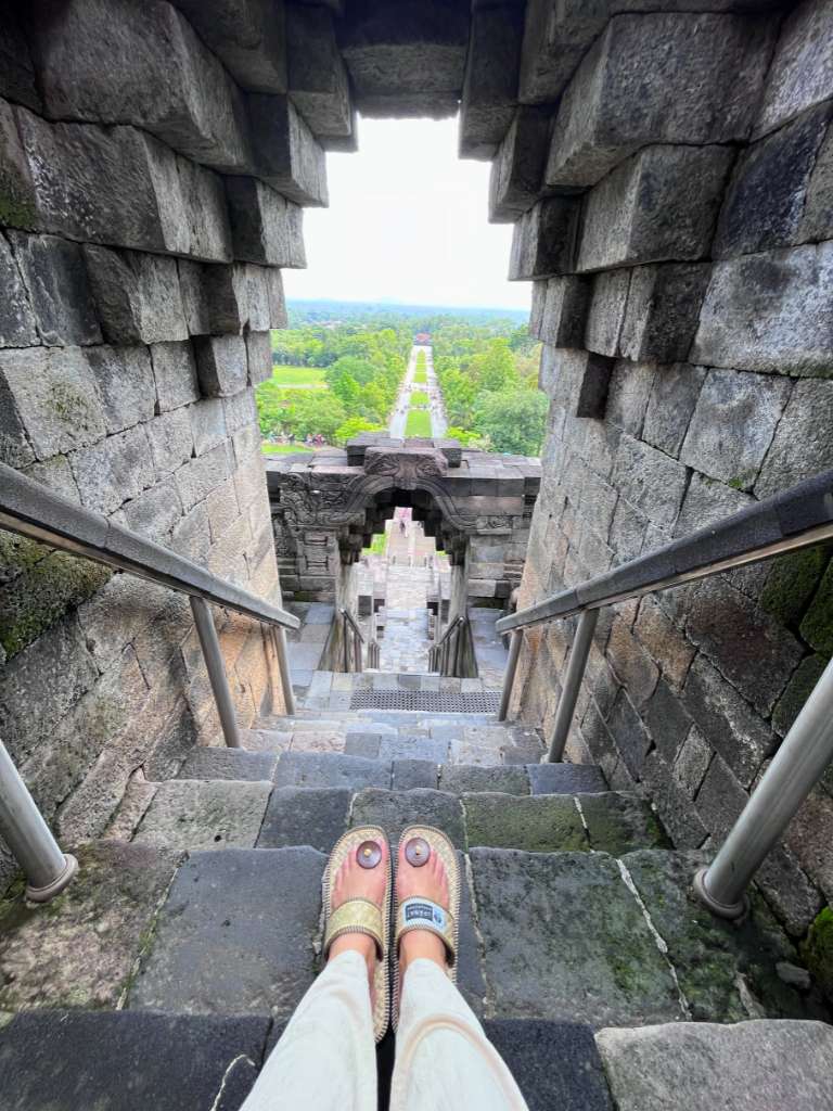 Special sandals to wear when visiting Borobudur Temple