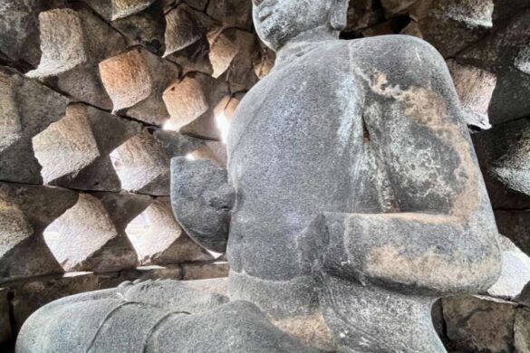 Inside Borobudur stupa