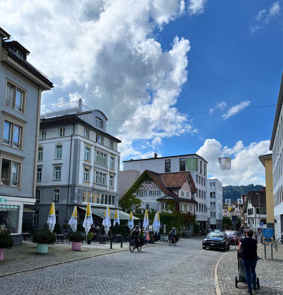 Street near Einsiedeln Black Madonna