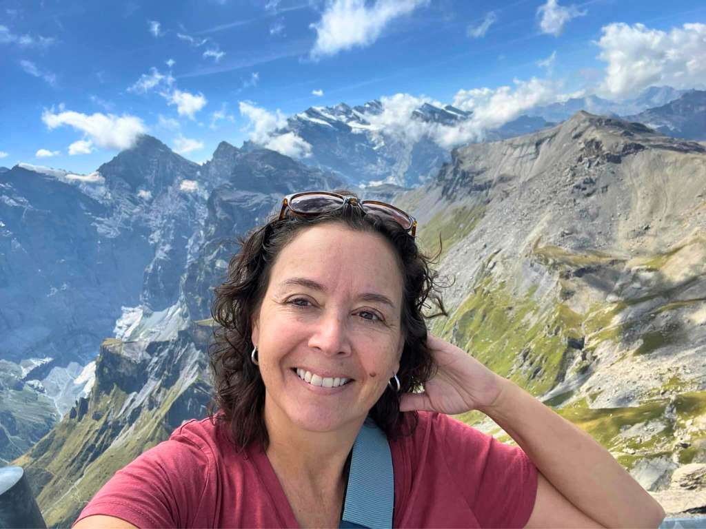 selfie in the alps