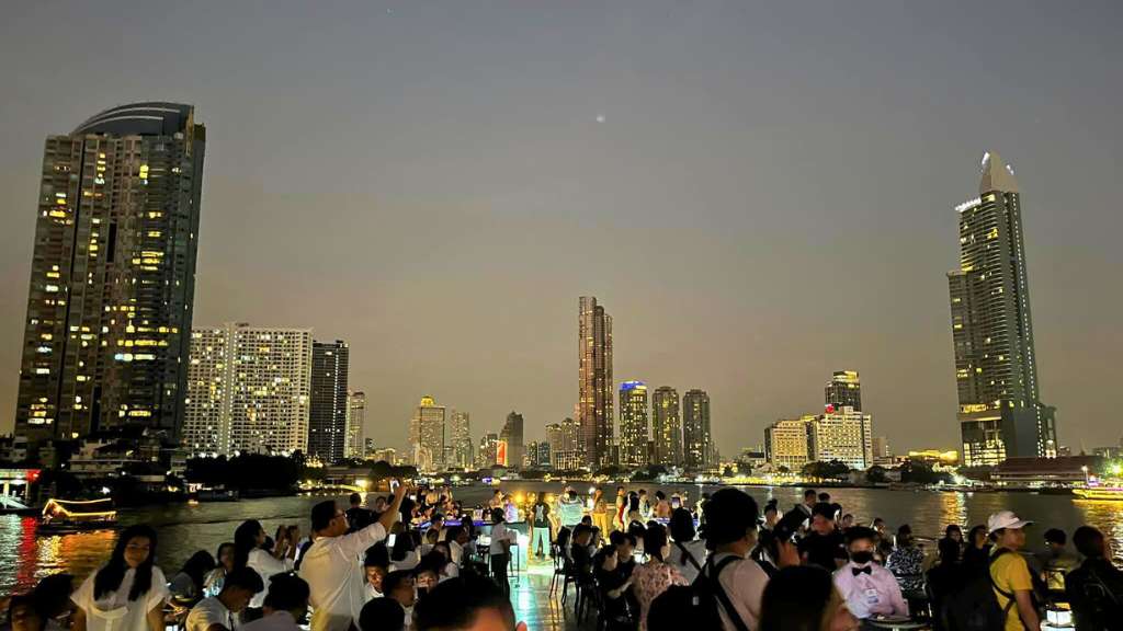 Bangkok skyline at night