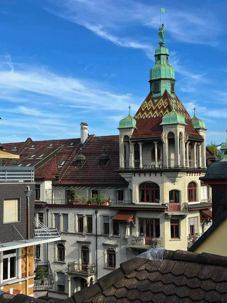 Hotel Central Luzern day view from room