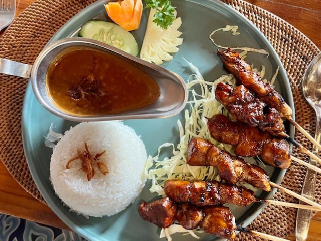 Chicken Satay at Cafe Wayan in Ubud