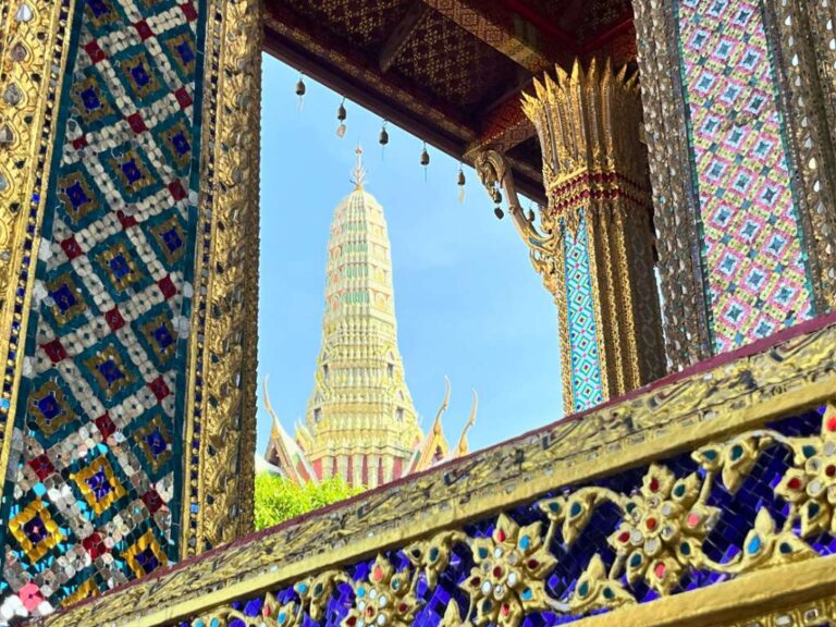 Mosaics on temple in Bangkok