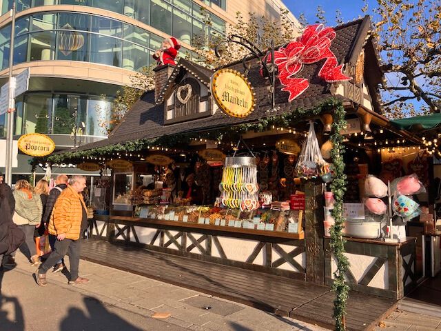 German christmas market half timber stall