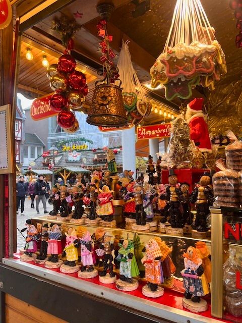 German christmas markets prune and nut figurines