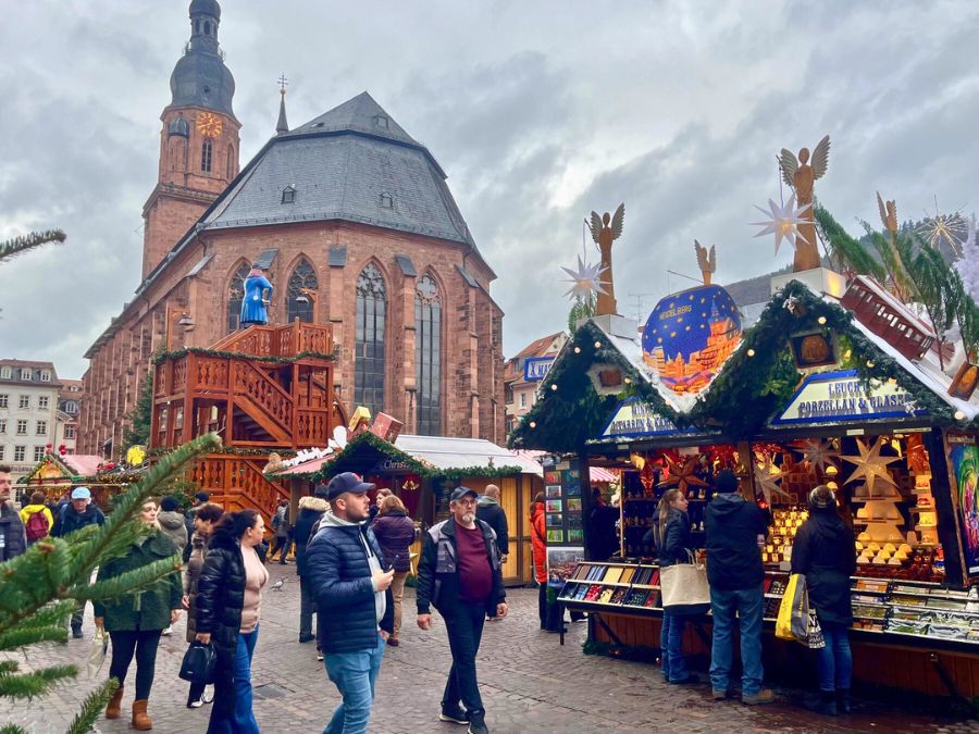 Heidelberg Christmas Market Chruch square