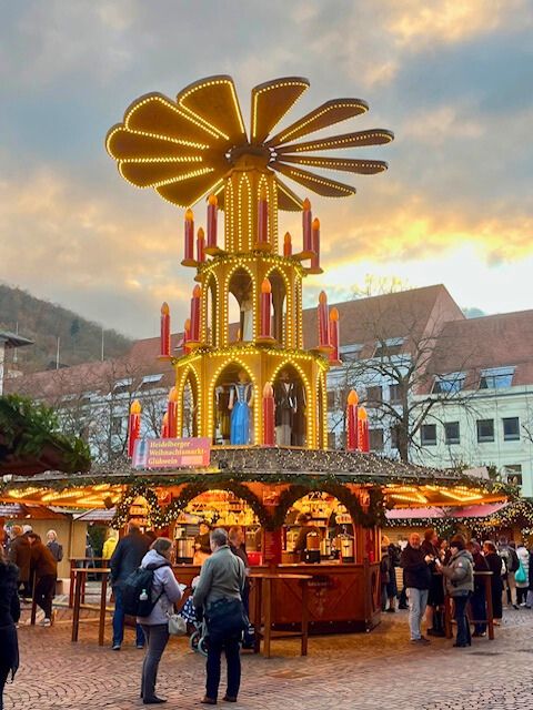 Heidelberg Christmas Market Wooden Pyramid