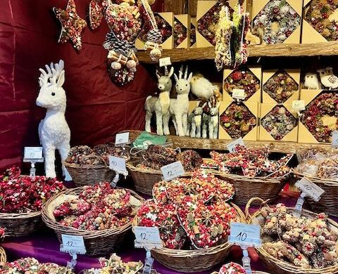 Scented wreaths german christmas market