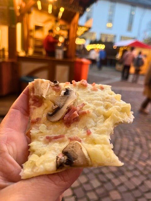 piece of Flammkuchen