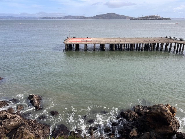 Pier on bay