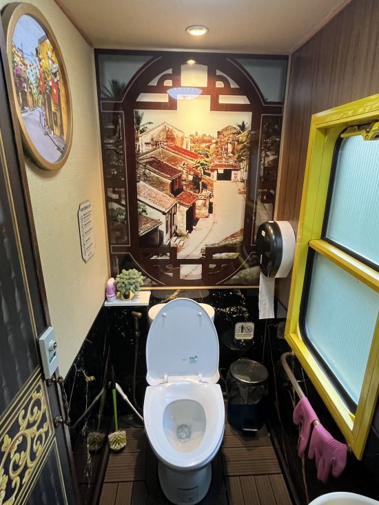 Bathroom on the heritage train
